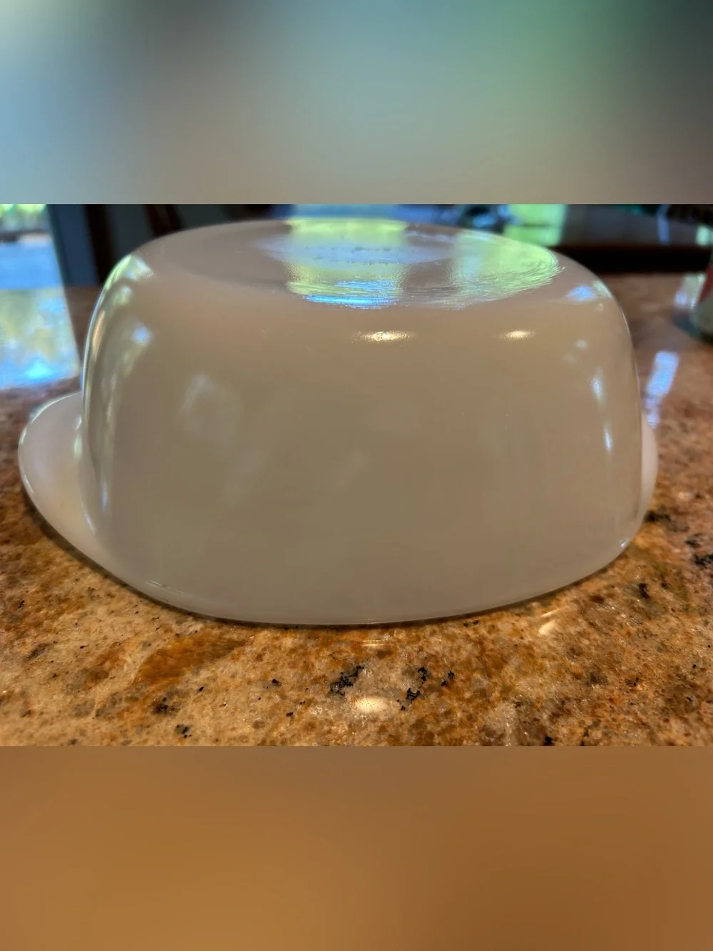 Dynaware PYR-O-REY Opal Glass Casserole Brown Floral Daisy 8”W 3”deep 1.5Qt